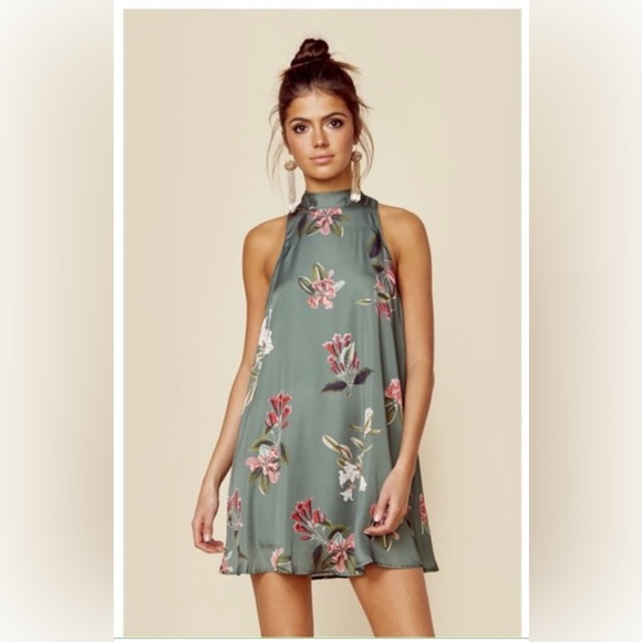 Show Me Your MuMu Dresses & Skirts - Show Me Your MuMu Green Floral Mini Dress